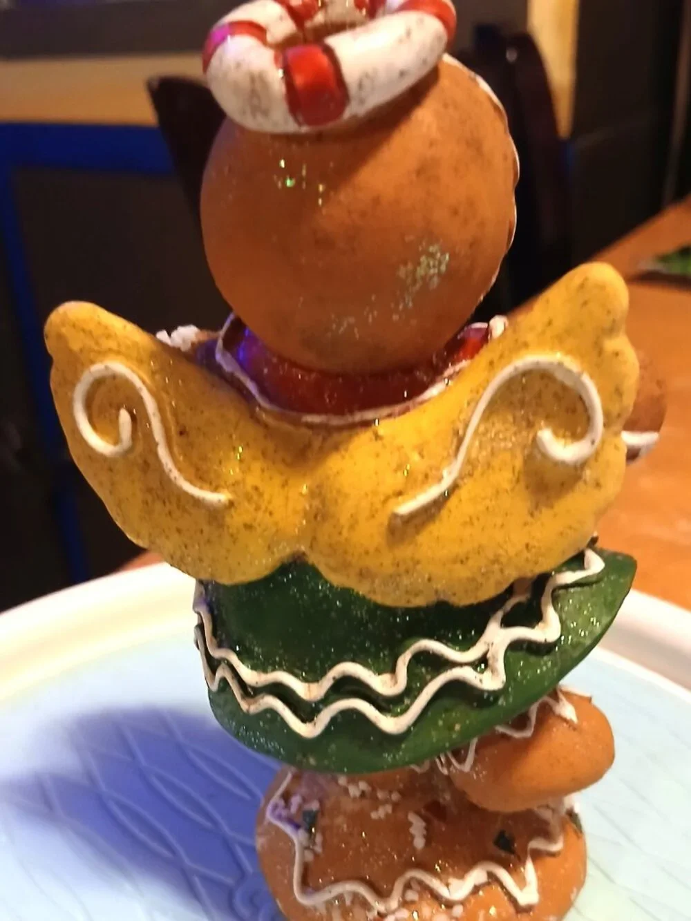 vintage Resin dancing ginger bread girl. SHIPS FREE
